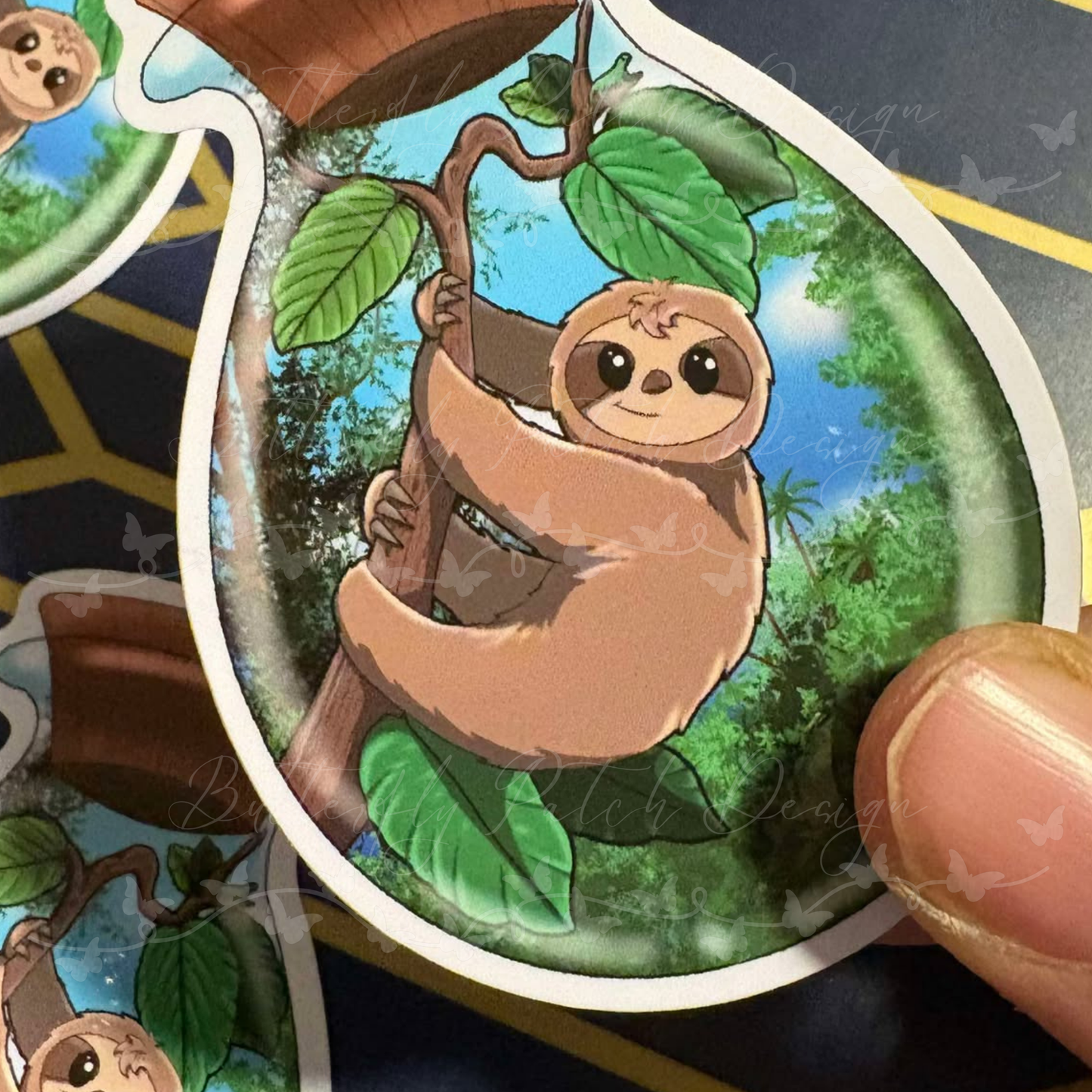 Sloth in a Bottle Vinyl Sticker