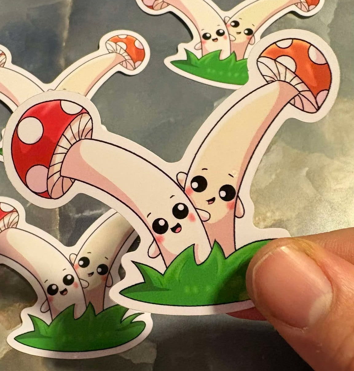 Mushroom Twins Vinyl Sticker