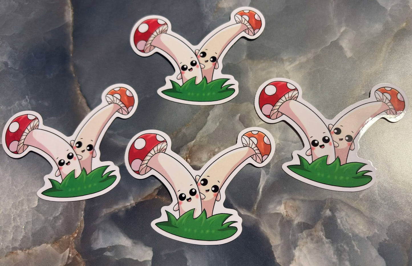 Mushroom Twins Vinyl Sticker