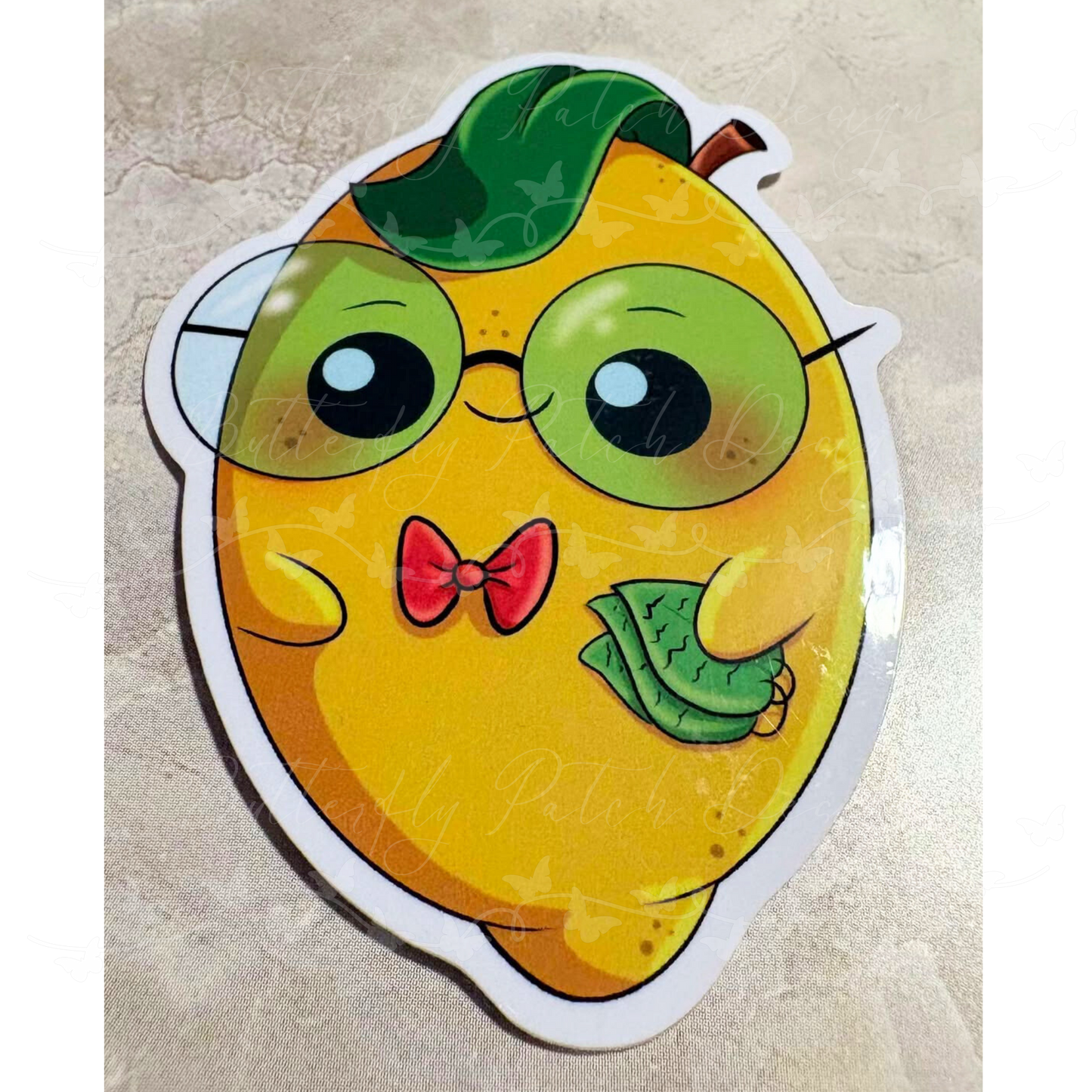 Nerdy Lemon Vinyl Sticker