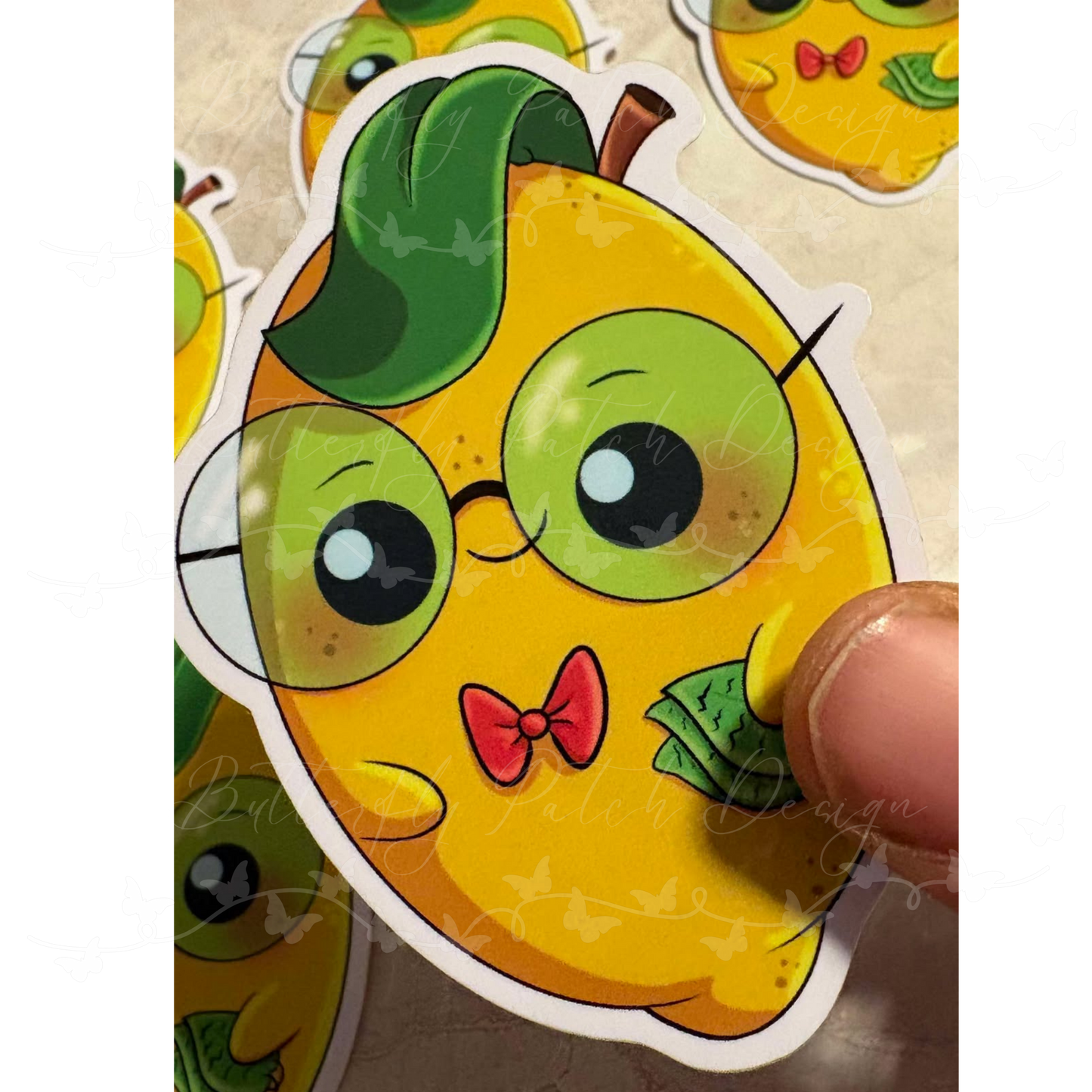 Nerdy Lemon Vinyl Sticker