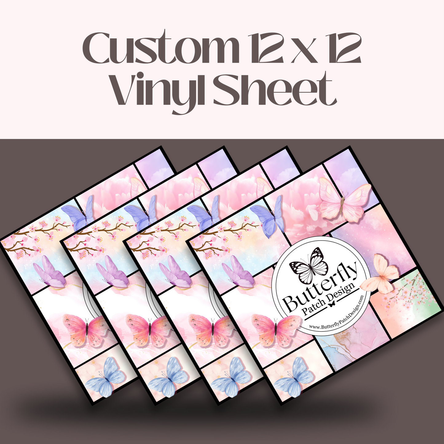 Custom printed Vinyl - 12 x 12