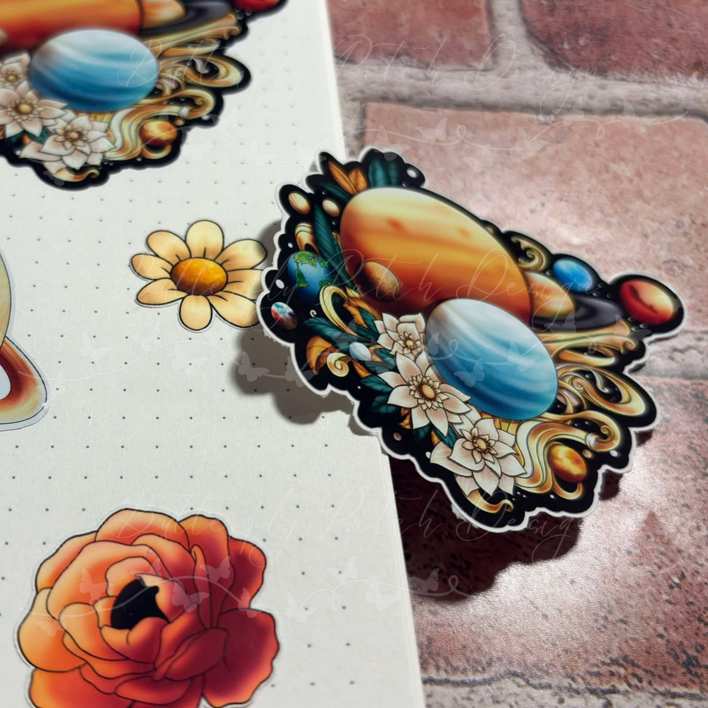 Solar System Vinyl Sticker