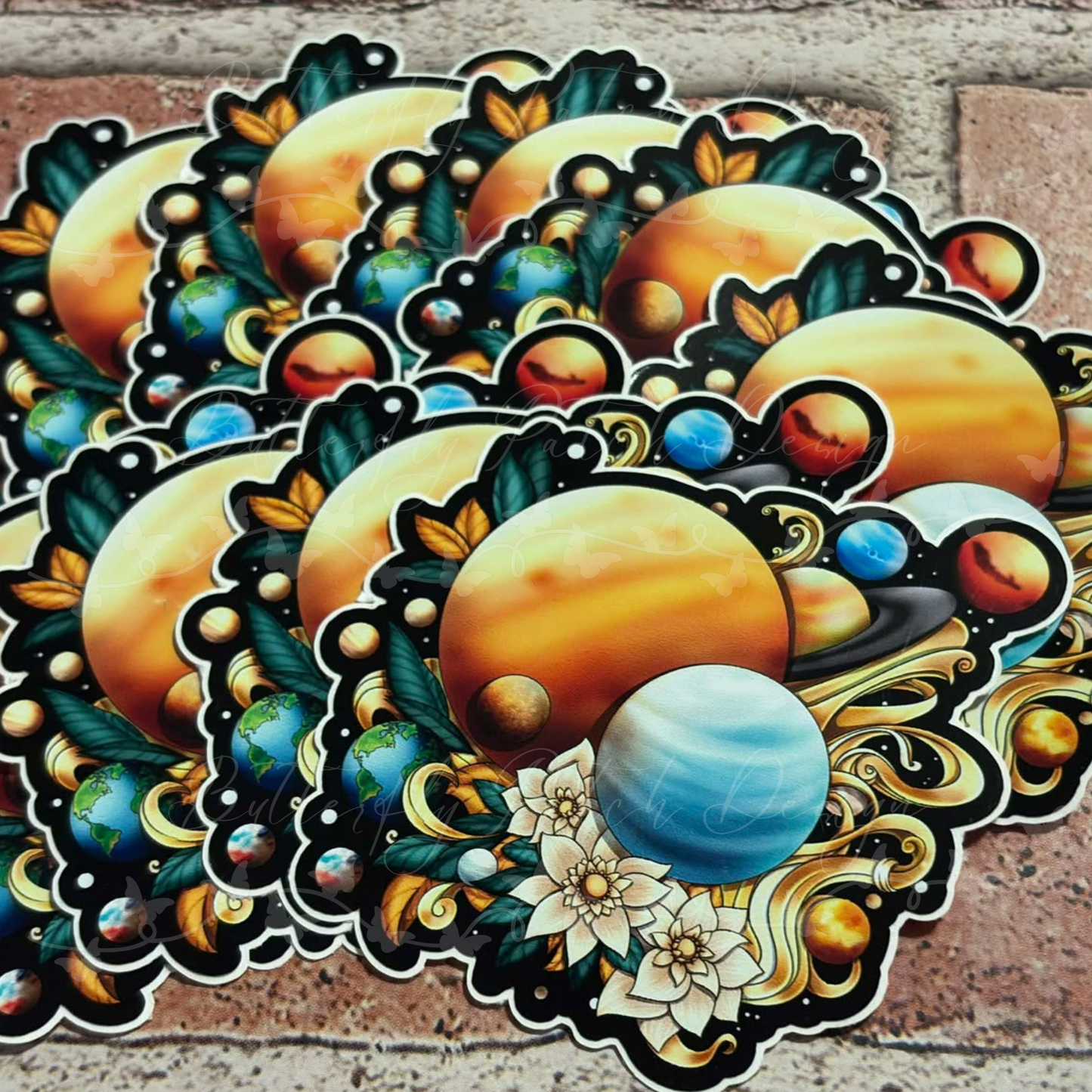 Solar System Vinyl Sticker