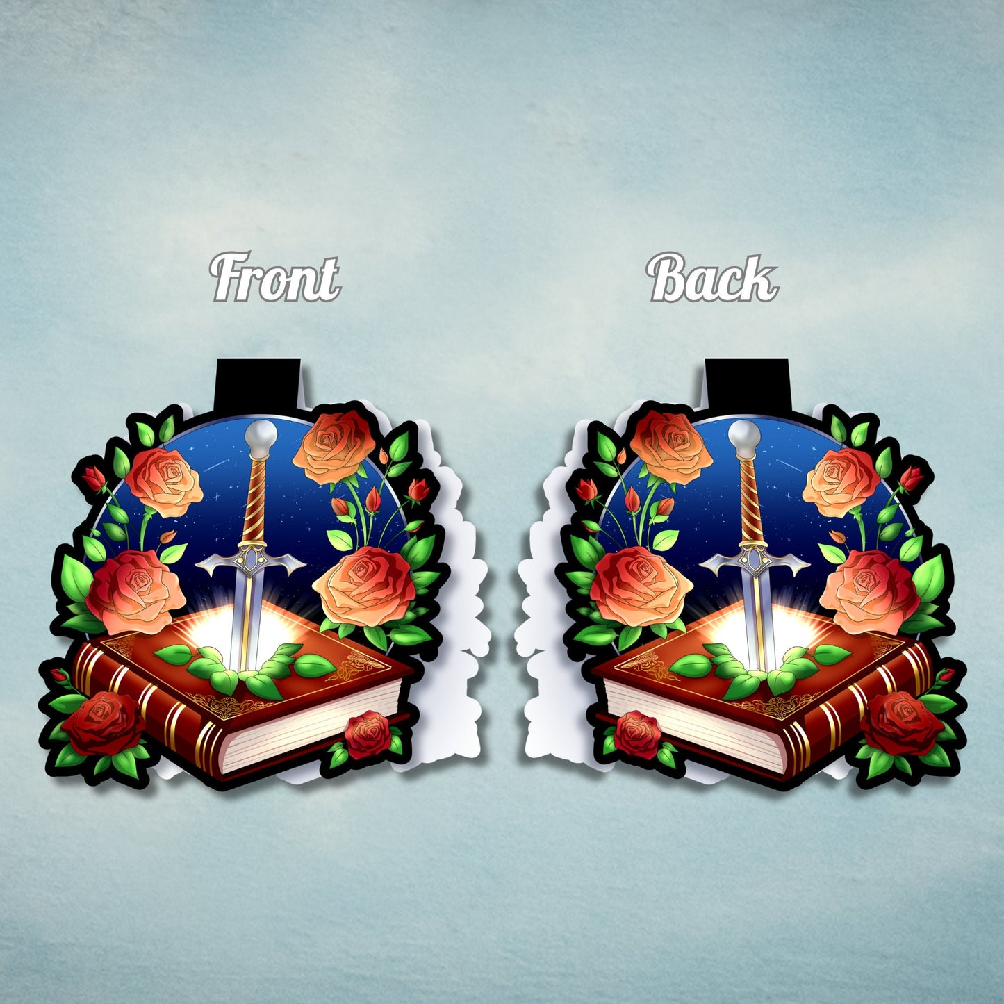 Sword in a Book Magnetic Bookmark