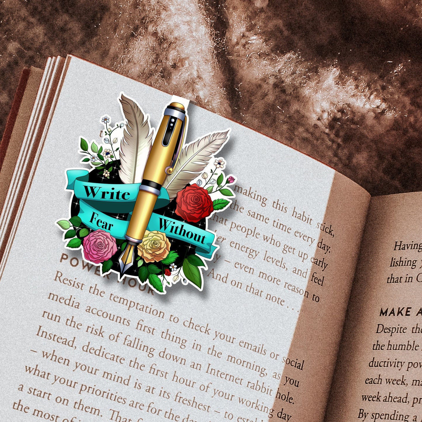 Write without Fear Magnetic Bookmark