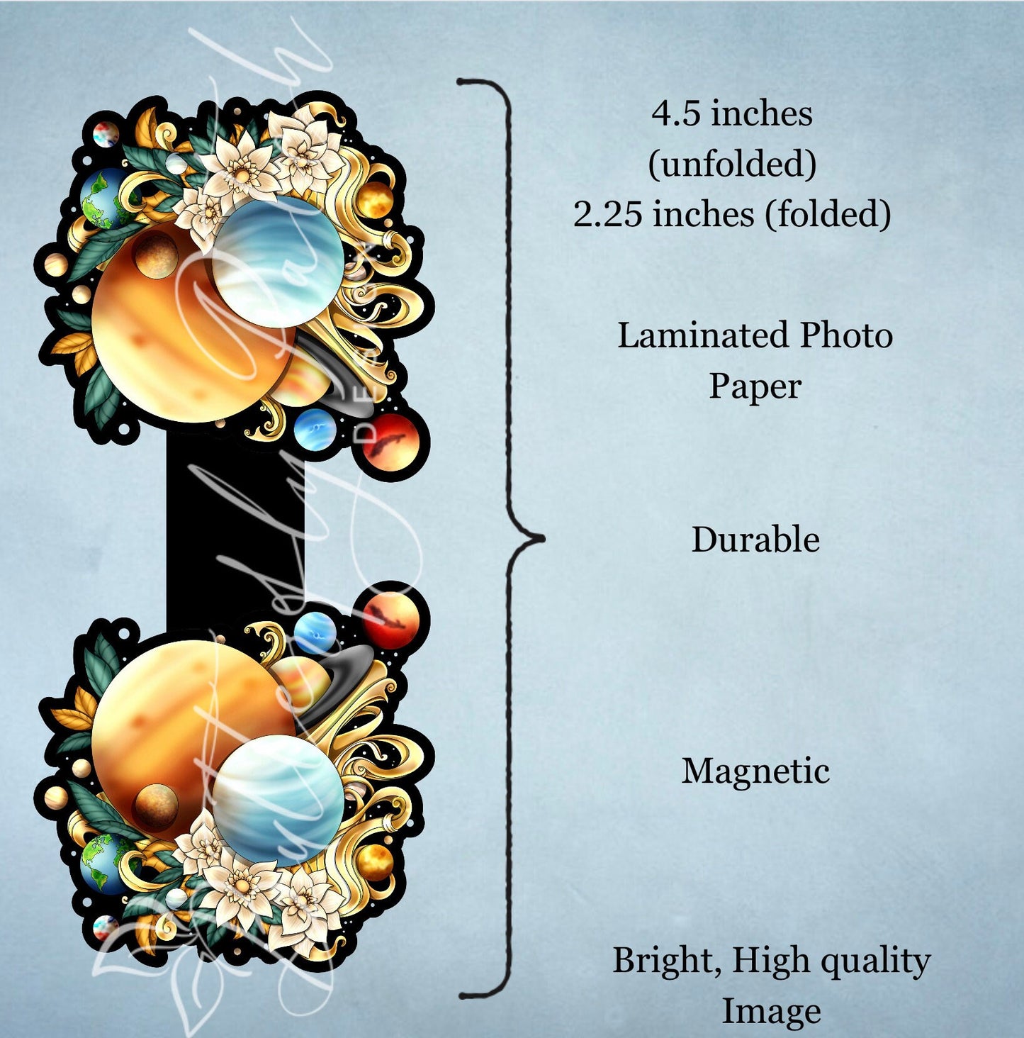 Solar System Magnetic Bookmark
