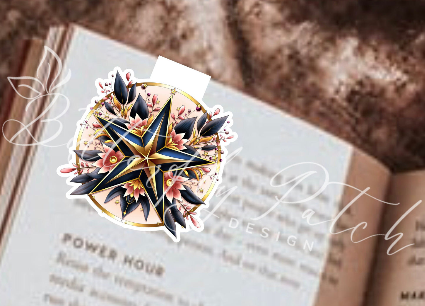 Ornamental Star Magnetic Bookmark