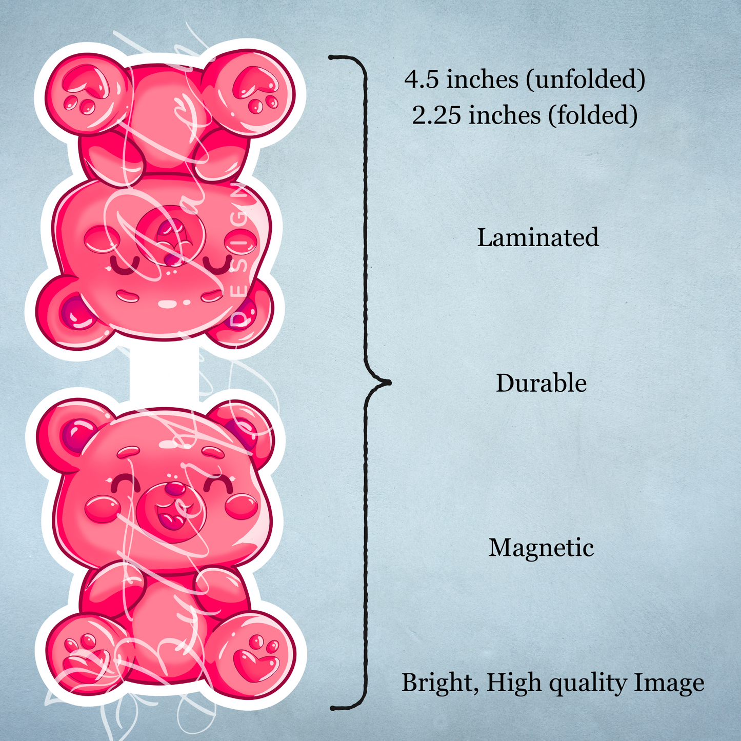 Gummy Bear Magnetic Bookmark