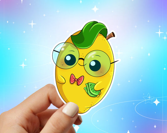 Nerdy Lemon Vinyl Sticker