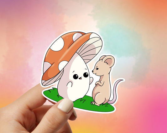 Mushroom Friends Vinyl Sticker