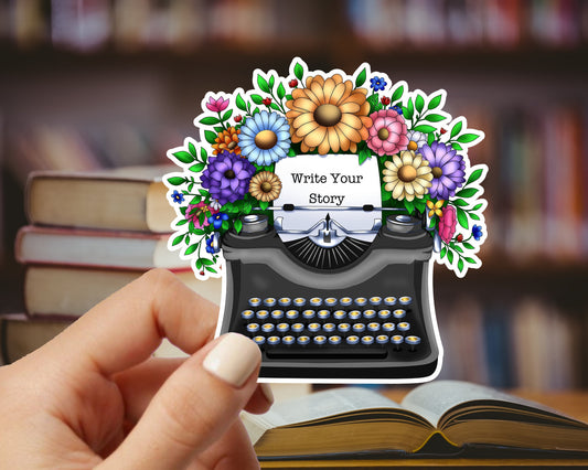 Write Your Story Vinyl Sticker